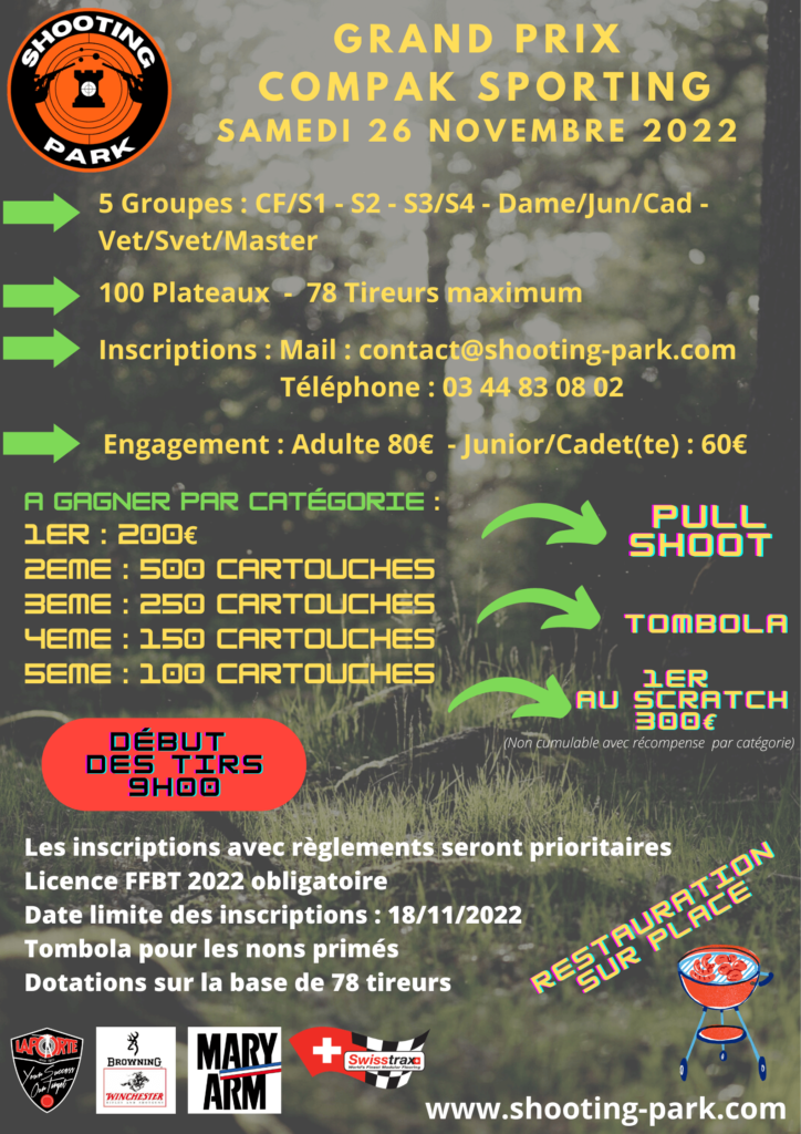 affiche competition shooting park