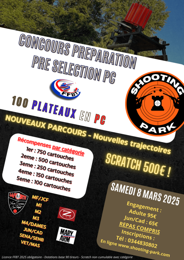 Inscription compétition PC 8 mars 2025